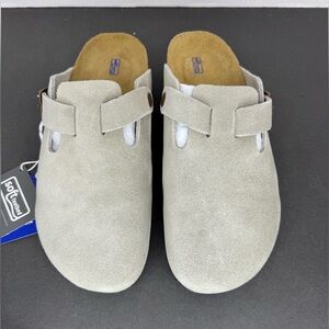 Birkenstock Boston BS Taupe Clogs Size 38